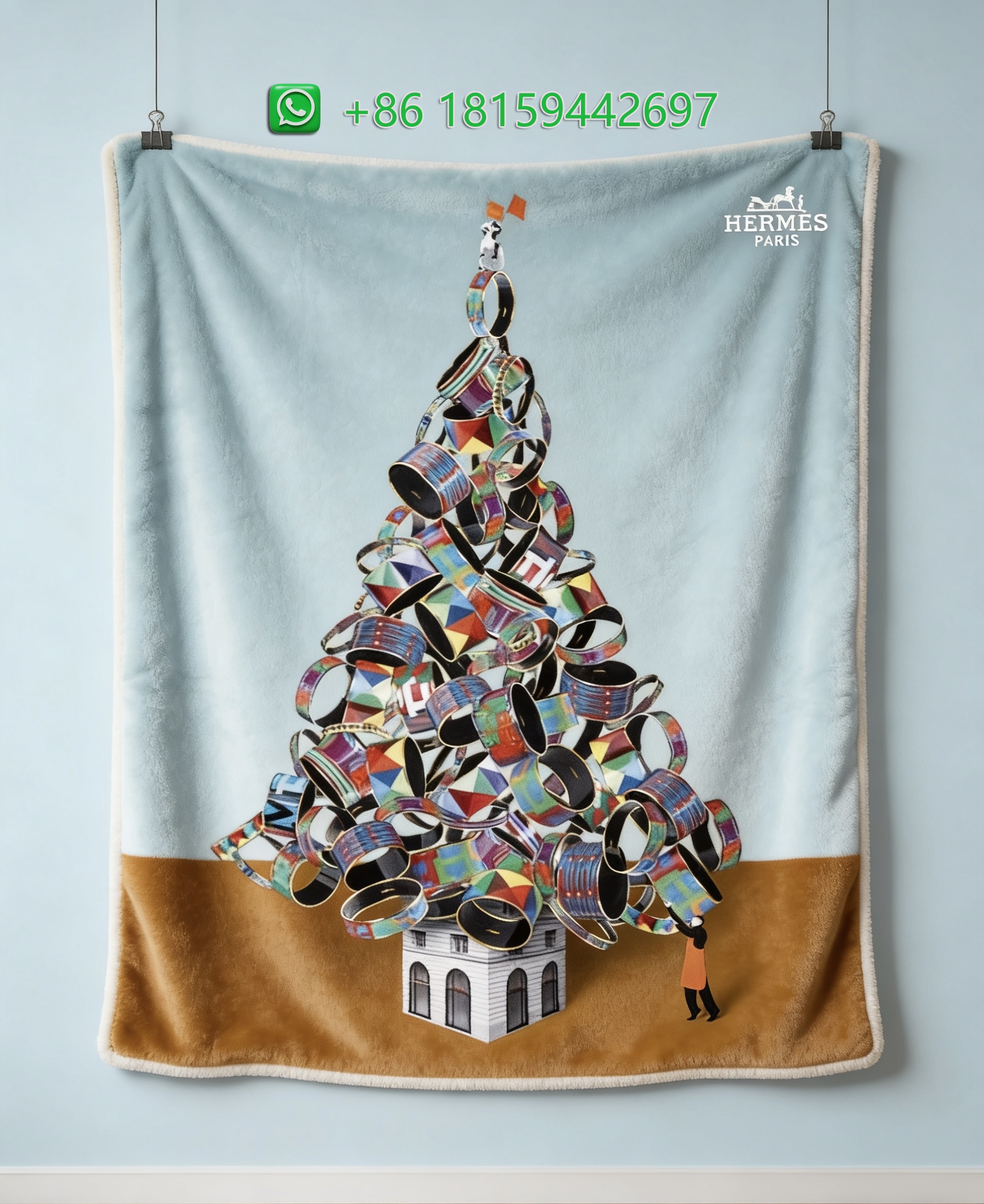 Hermes Throw Blankets
